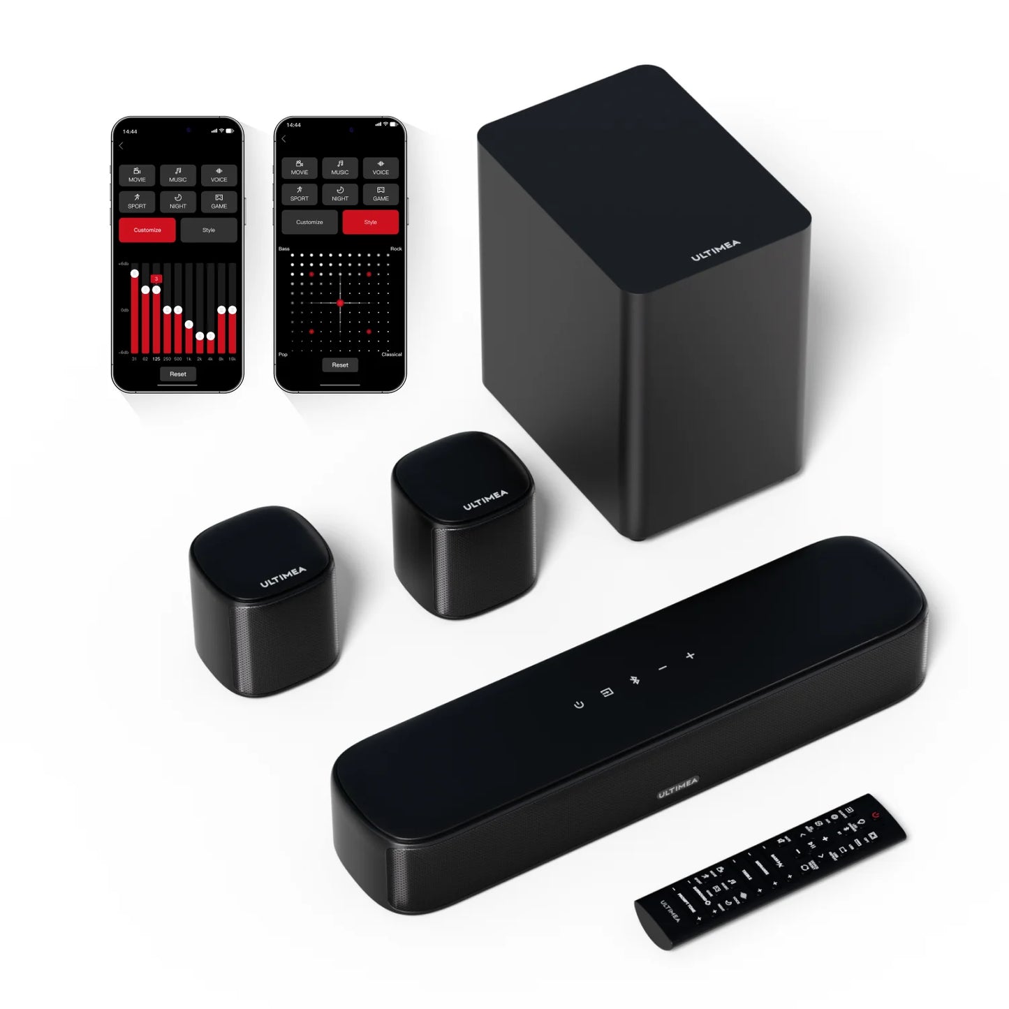 TV soundbar with app control-premium home theater audio