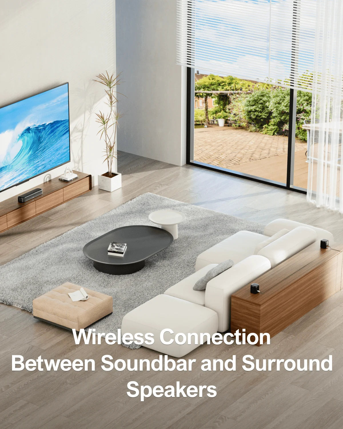 Bluetooth soundbar with subwoofer
-soundbar with satellite speakers