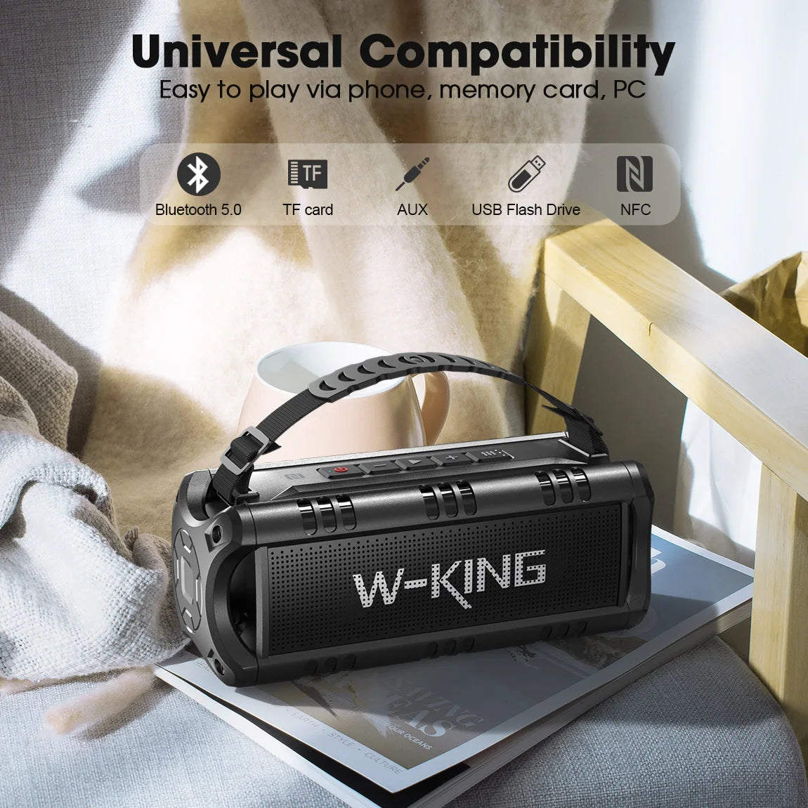 Bluetooth Speaker, 30W Portable Wireless Loud Speakers