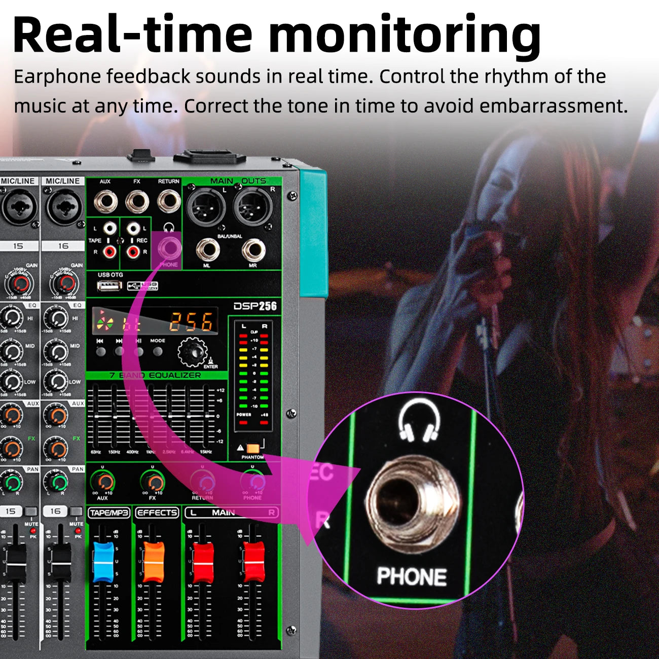16 Channels Audio Sound Mixer