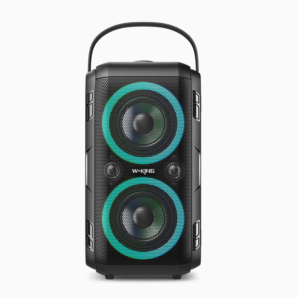 Dual 80W Portable Bluetooth Party Speaker with Deep Bass