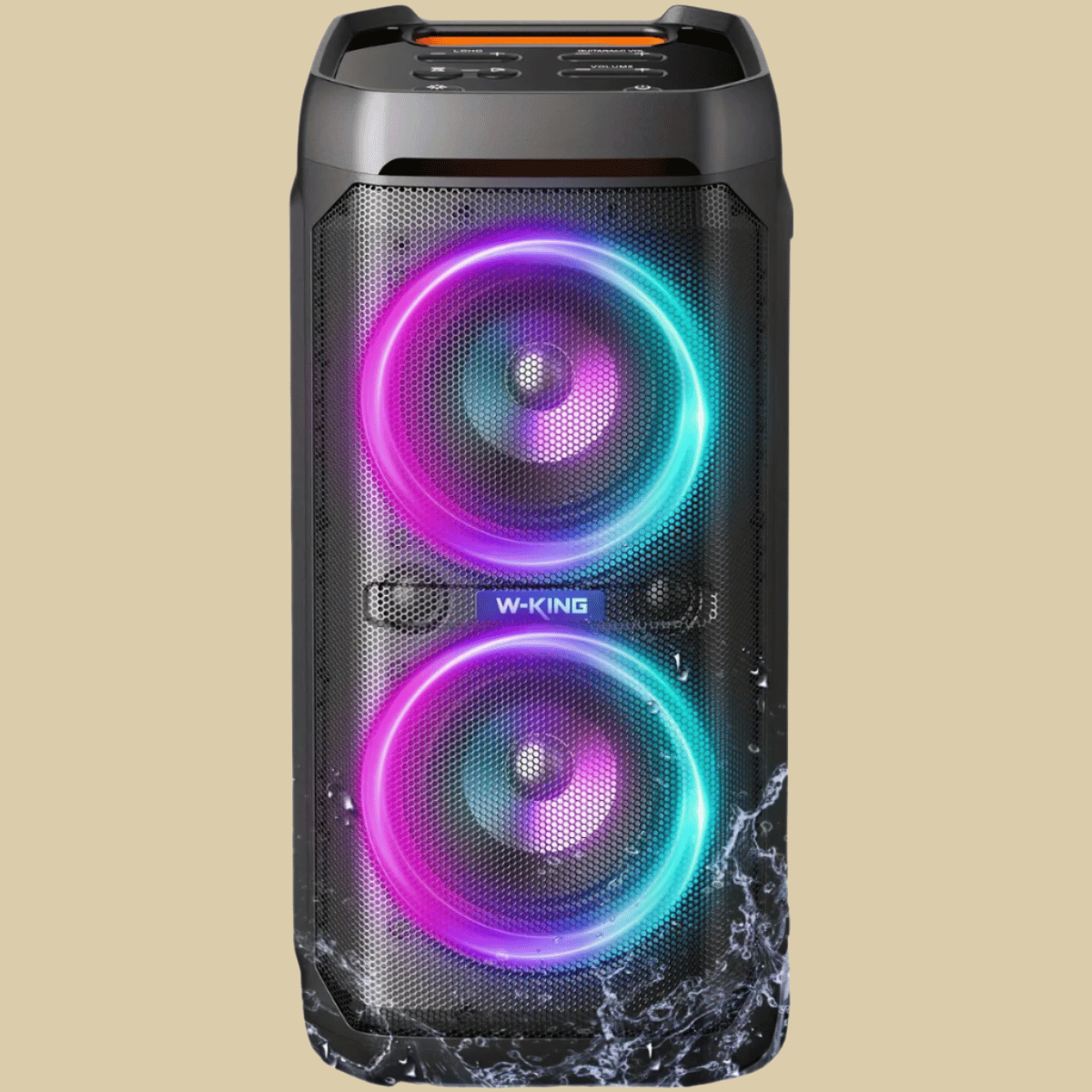 100W Bluetooth speaker-
W-KING waterproof speake