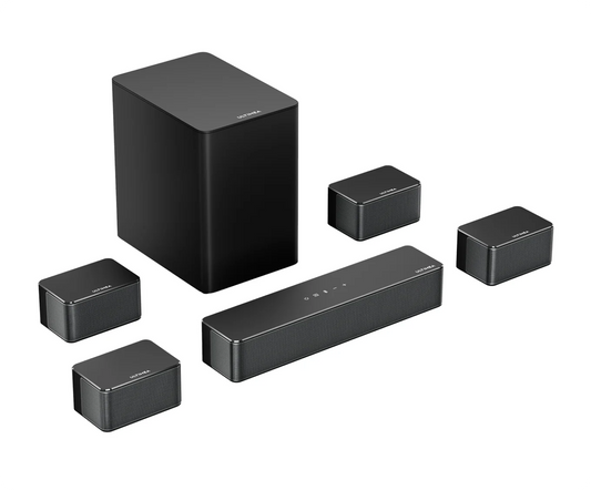 7.1 Channel Dolby Atmos Soundbar with Rear Speakers & Subwoofer