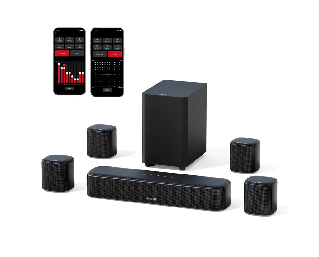 7.1 Channel Virtual Surround Soundbar with App Control and Deep Bass