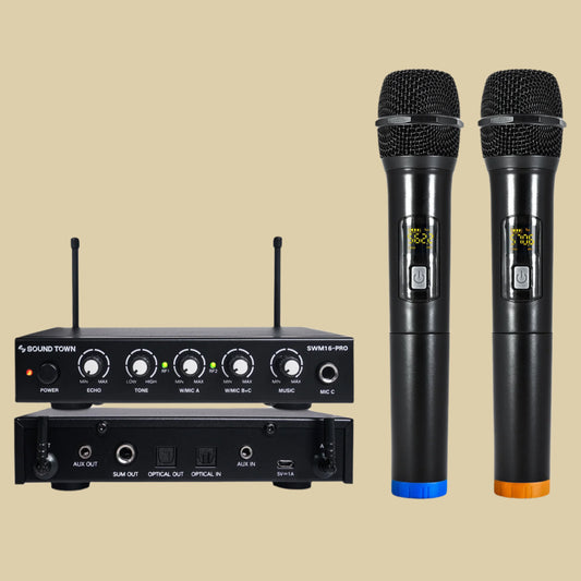 16 Channels Wireless Microphone Karaoke Mixer System