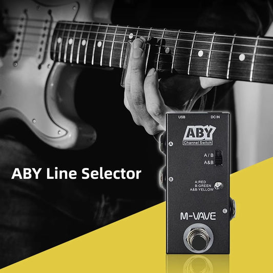 Switch M-VAVE ABY Line Selector  Switch  Guitar Effect Pedal