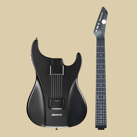 AeroBand Guitar Travel Electric Guitar Pain-Free Silicone String All-in-One 9 Sound Styles Acoustic Bass With Speaker Microphone