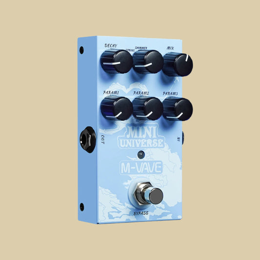 M-vave Mini Universe Digital Reverb Pedal 9 Reverb Effects Room/Shimmer/Lofi/Spring Reveb Effect Pedals for Guitar Pedal
